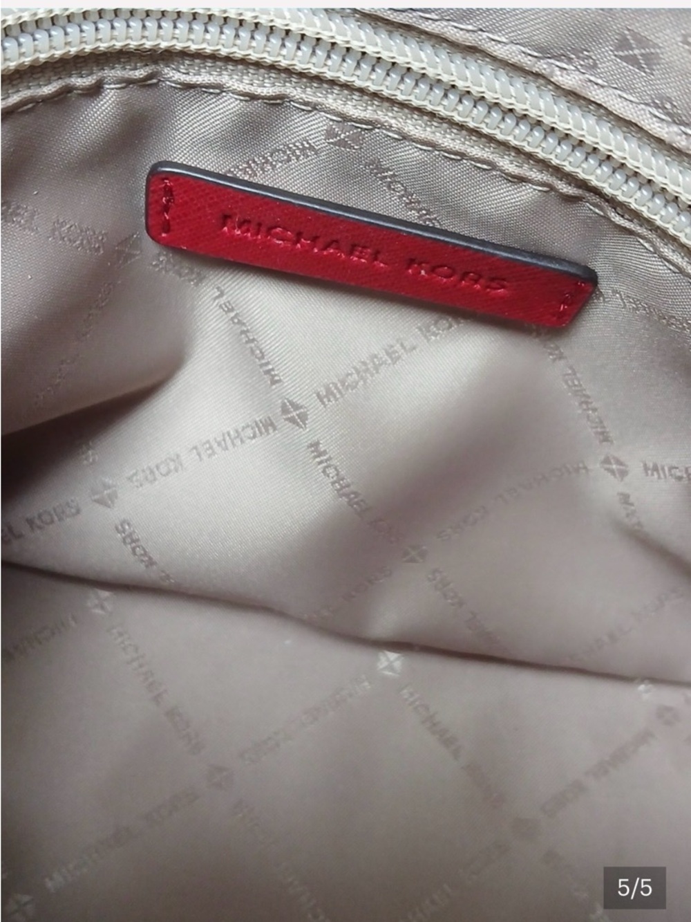 Michael Kors Signature Crossbody Bag in Red Trim - Picture 5 of 5